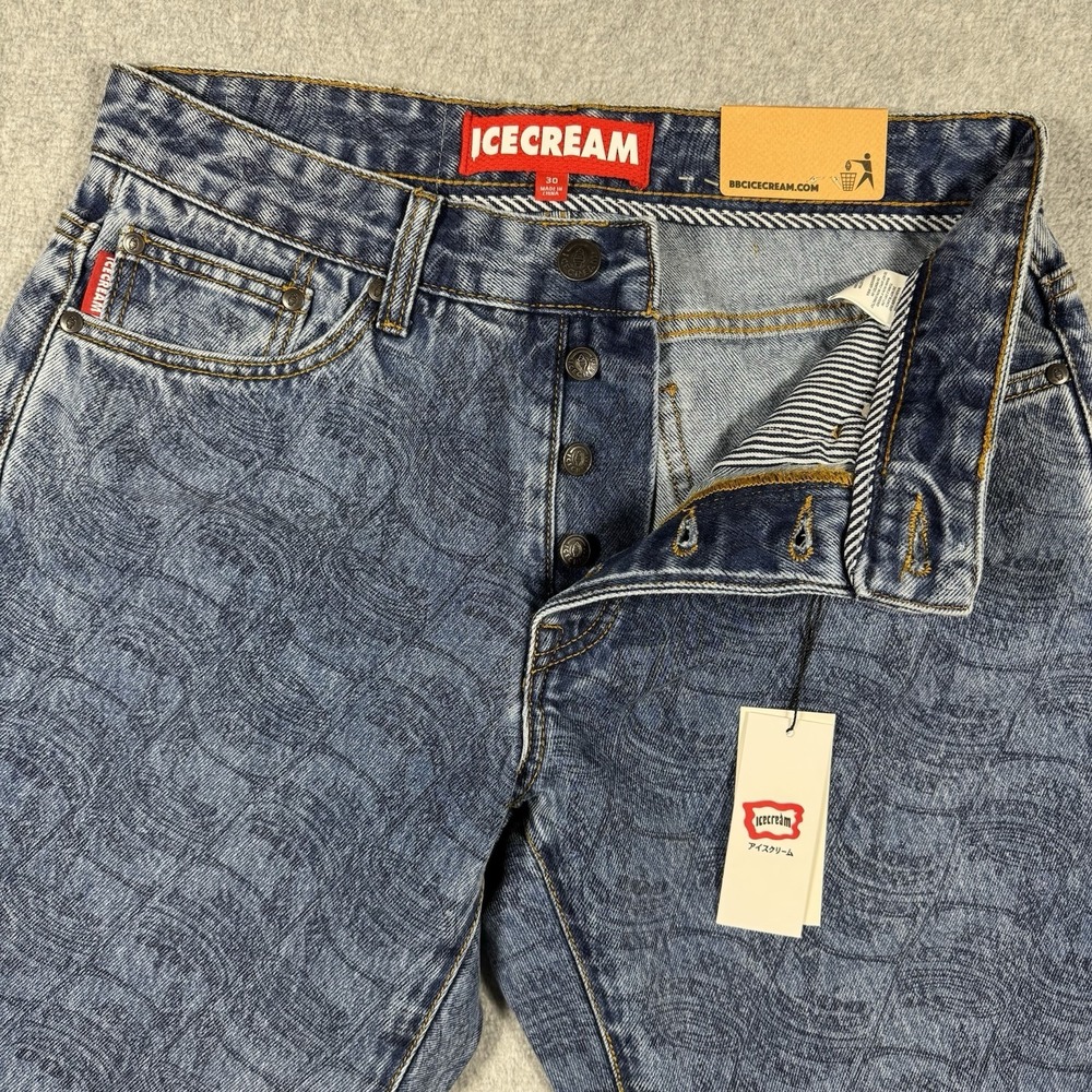 NWT ICECREAM One Hundred Strawberry Straight Leg Jeans Size 30